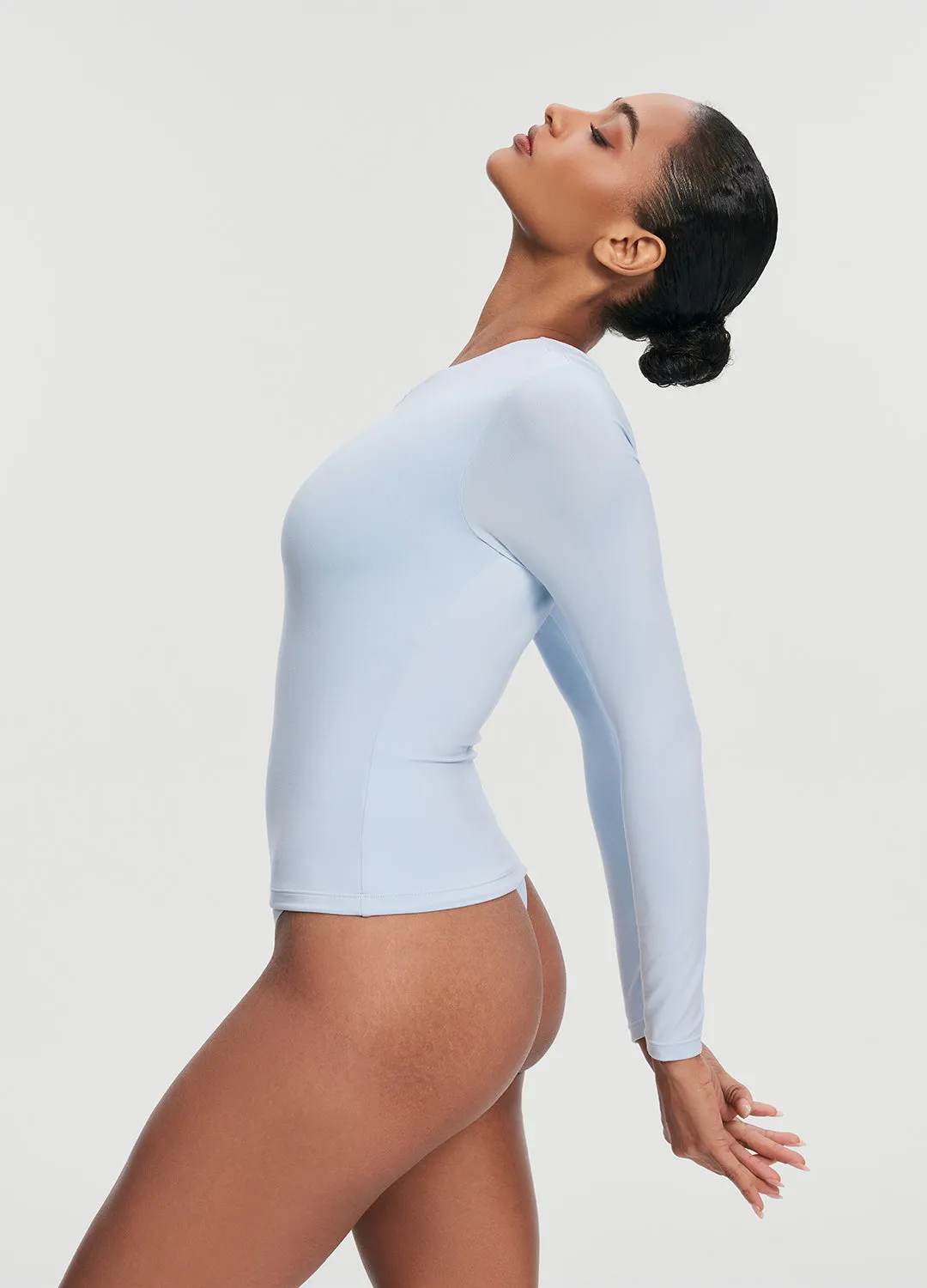 Quarter Zip Long Sleeve Top Breathable Cotton Fabric