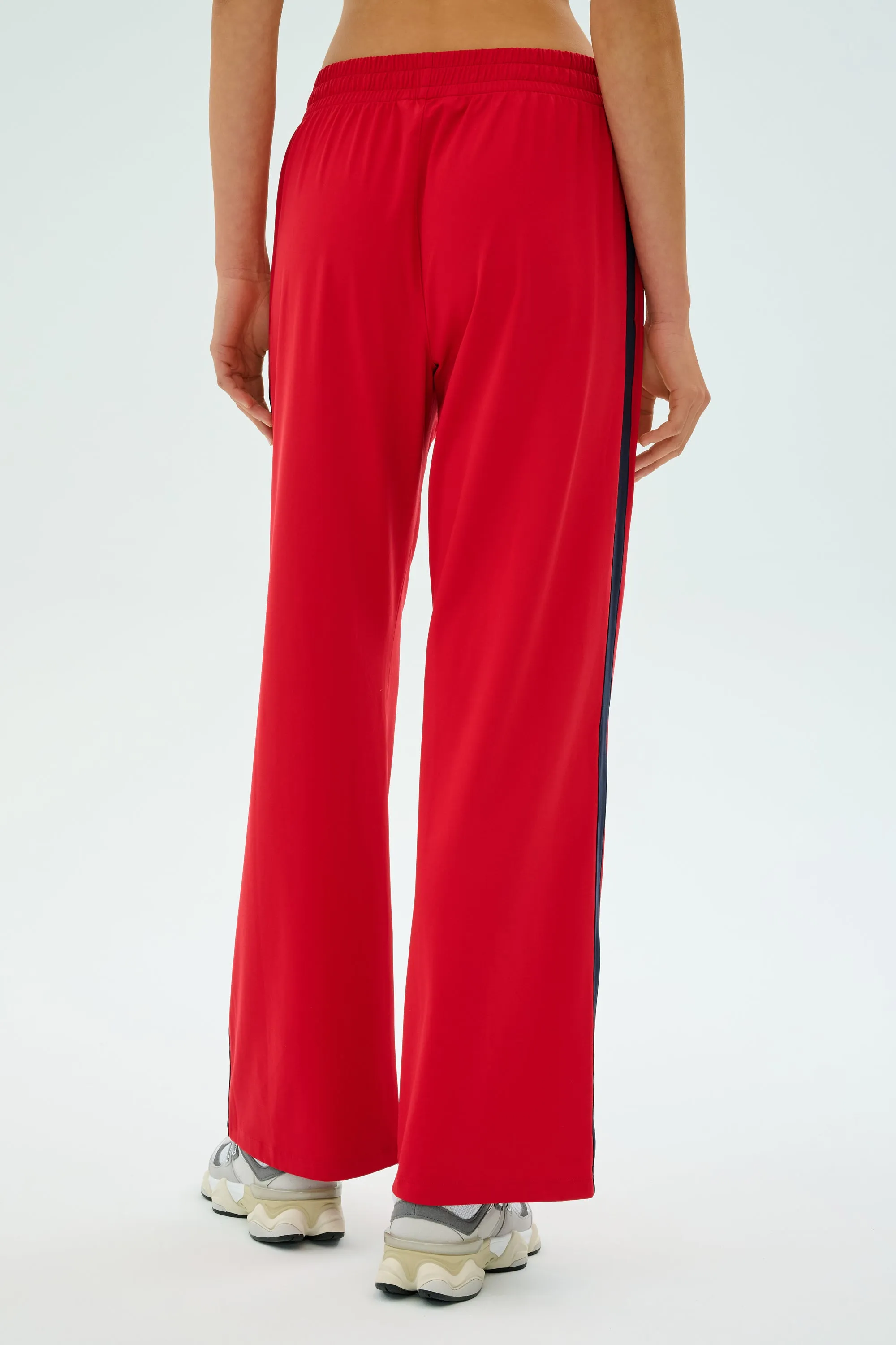 Comfort Stretch Maxie Rigor Track Pant - Pirate Red/Indigo