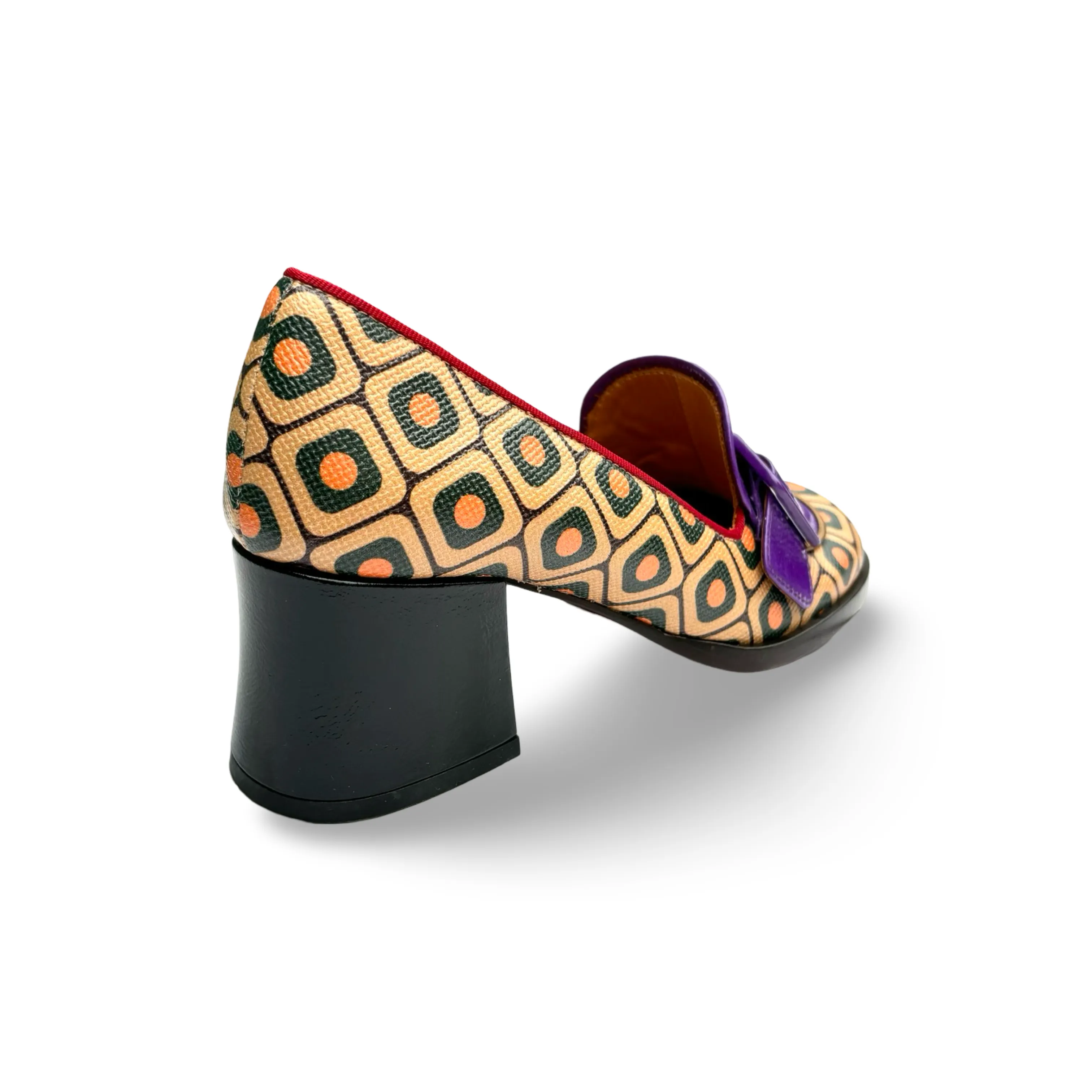 Teisin Purple/Multi Heel Loafer Beach Fun Campus Cool