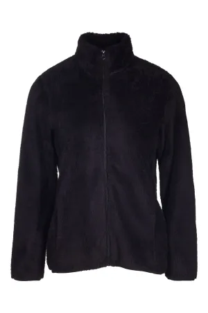 Teddy Fleece Jacket | Black | 3421B1 Laser Cut Airflow Vents