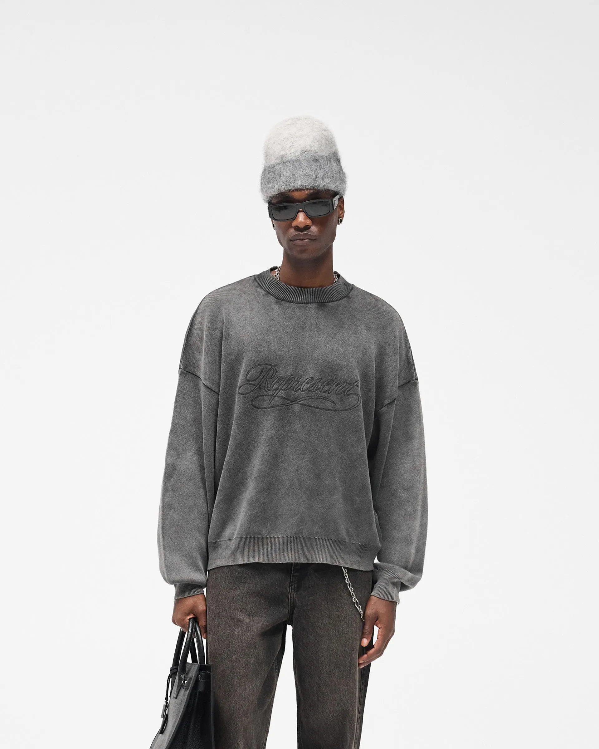 Stamped Sweater - Vintage Grey 4Way Stretch LowProfile Fasteners