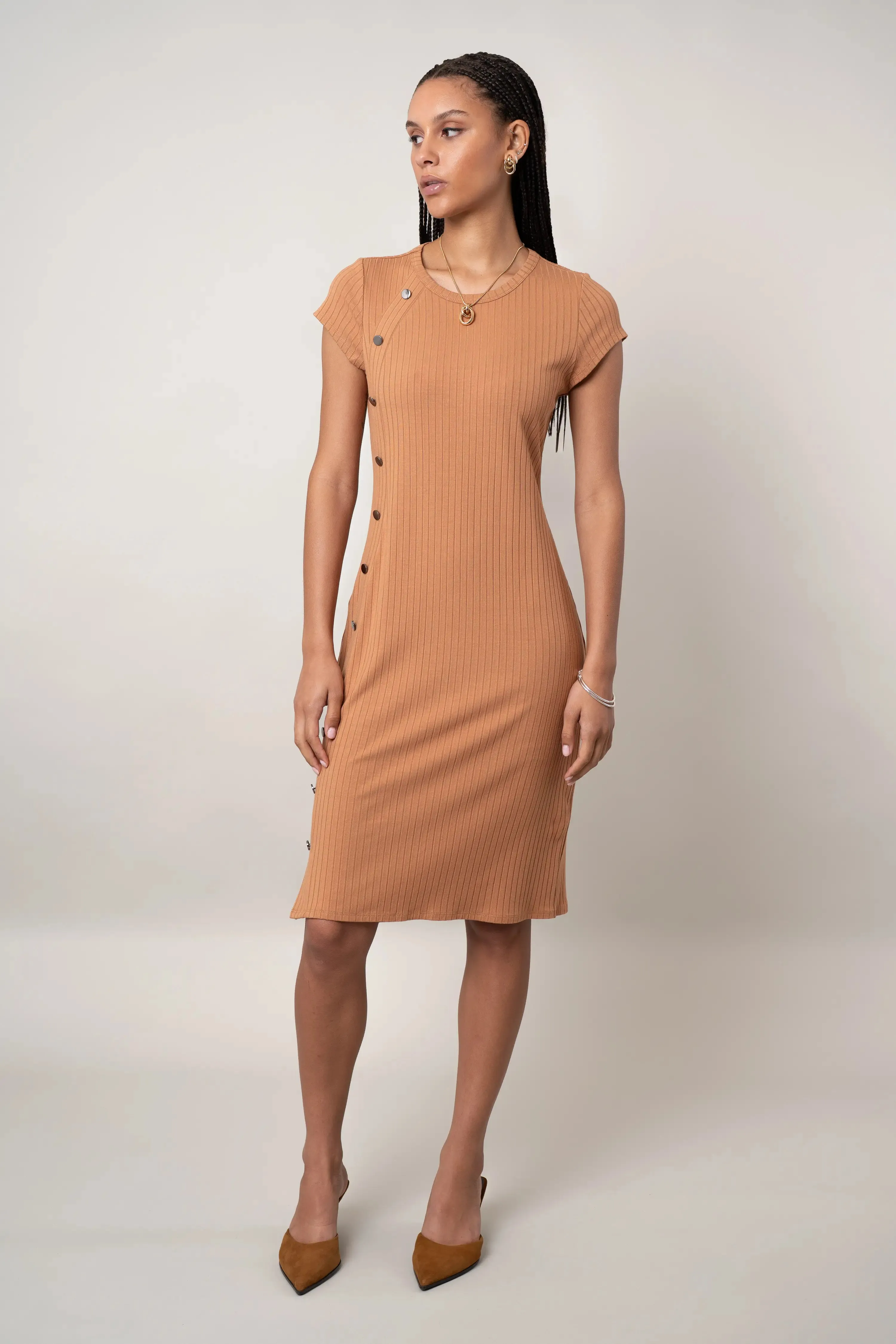 The Asymmetrical Button Dress Elegant Simplicity