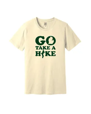 Athletic Fit Soft Design The Great Lakes State - GO TAKE A HIKE T-Shirt - Natural