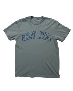 Fun and Playful Simple Look The Great Lakes State - Great Lakes = Great Times T-Shirt - Granite