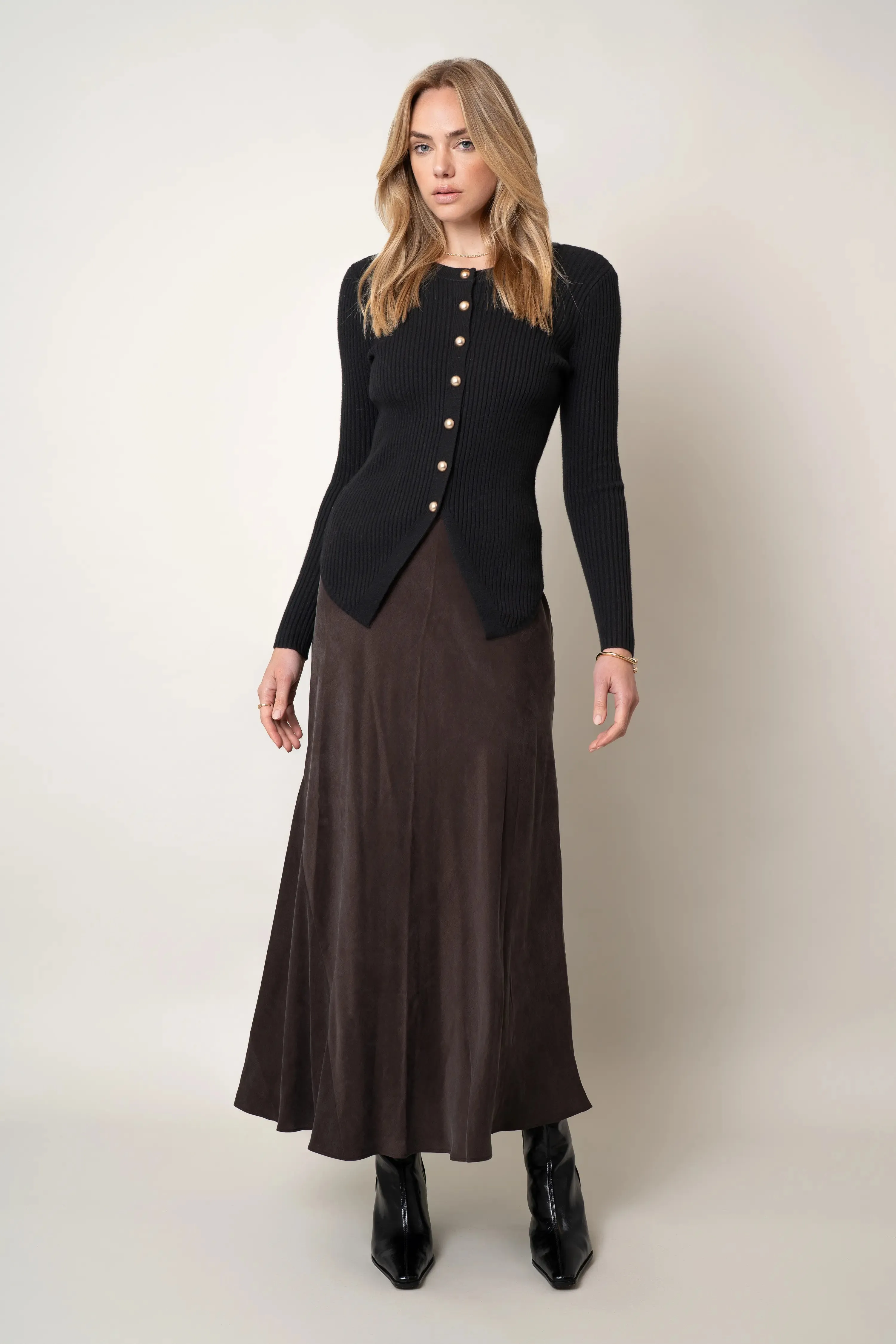 The Hourglass Rib Cardigan Club Mode Lightweight Composite