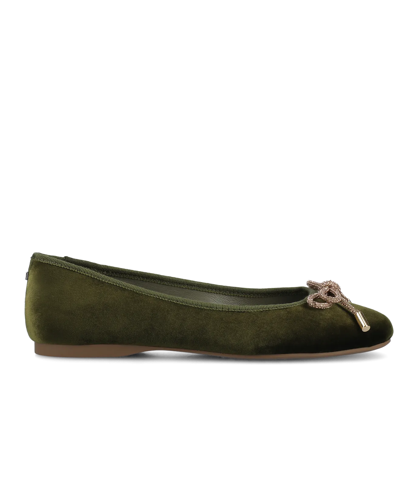 Travel Walk Multi Density Traction The Hummingbird - Evergreen Velvet Jeweled Bow