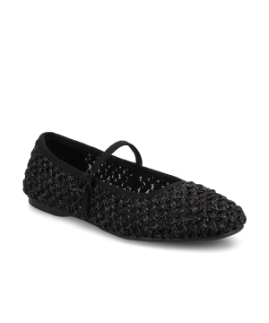 The Hummingbird Mary Jane - Black Openweave Relax Days Travel Walk
