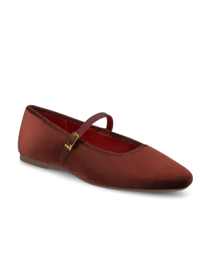 The Hummingbird Mary Jane - Brandy Velvet Walk Gear Practical Wear