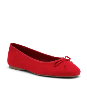 The Hummingbird - Red Suede Ankle Collars River Jog