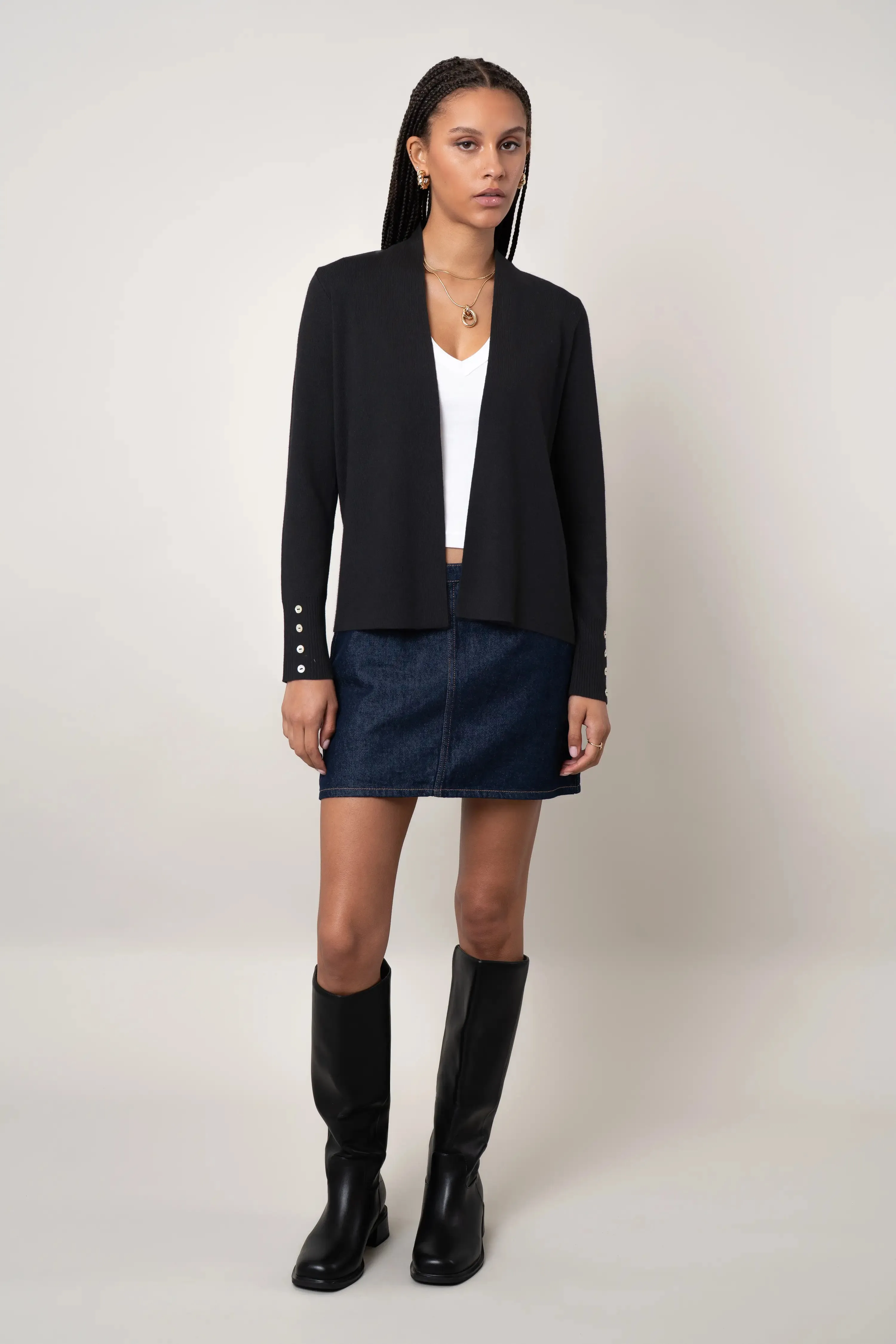 The Lightweight Button Cuff Cardigan DurableWeave