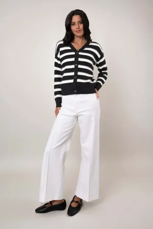 The Modern Stripe Cardigan FlexibleJointConstruction Comfortable Pants