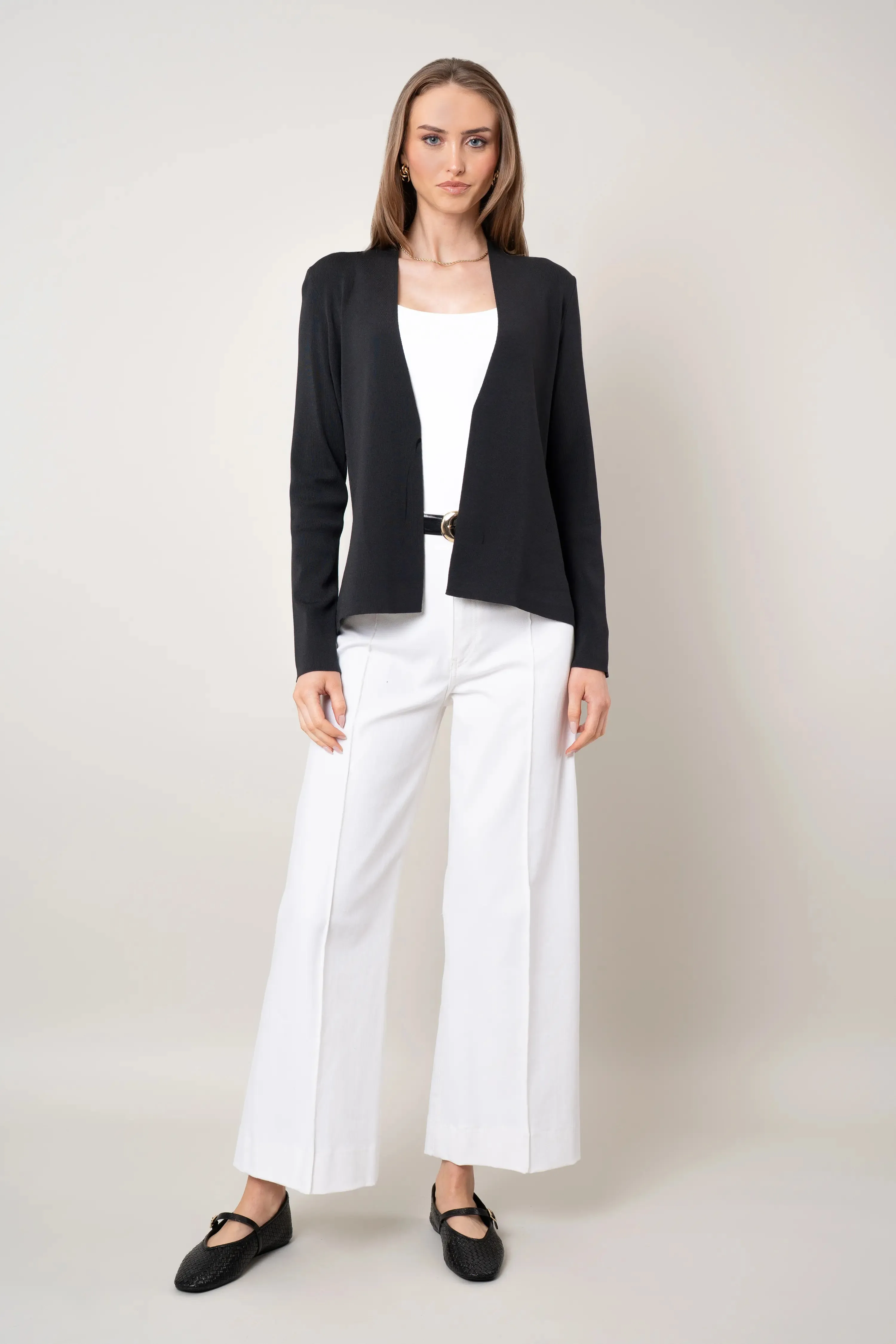 Clear Mind The Open-Front Cardigan