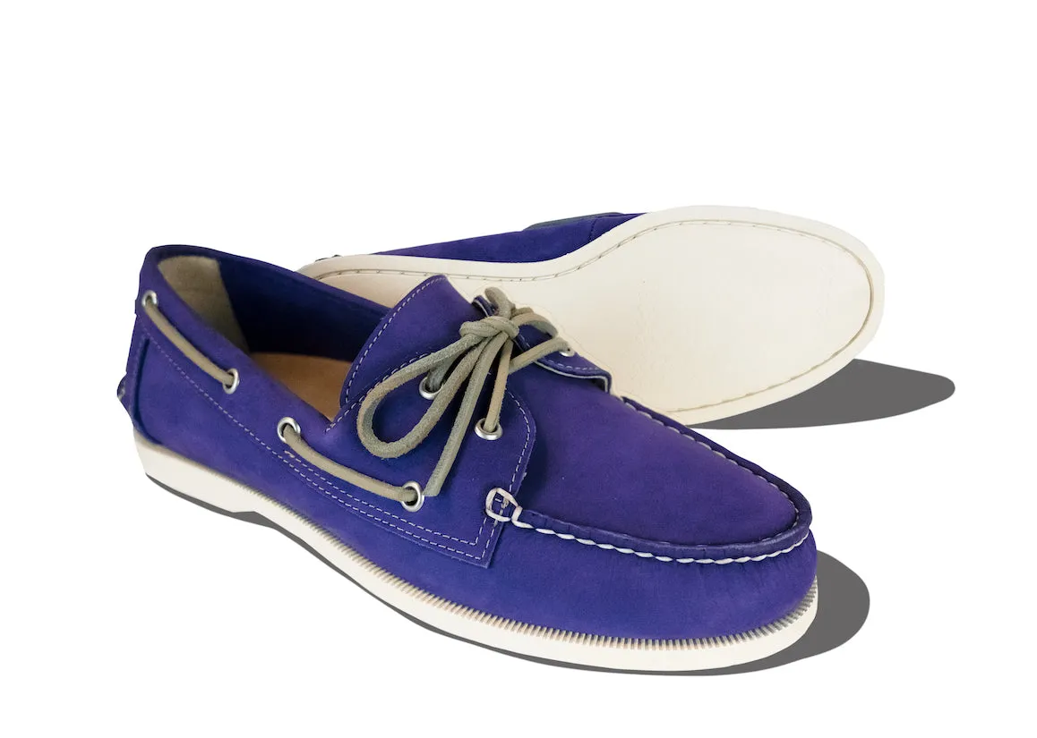 The Royal Purps Boat Shoe Leather Upper Plain Finish
