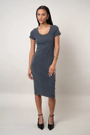 The Seam-Detail Knit Dress Clean Stitch