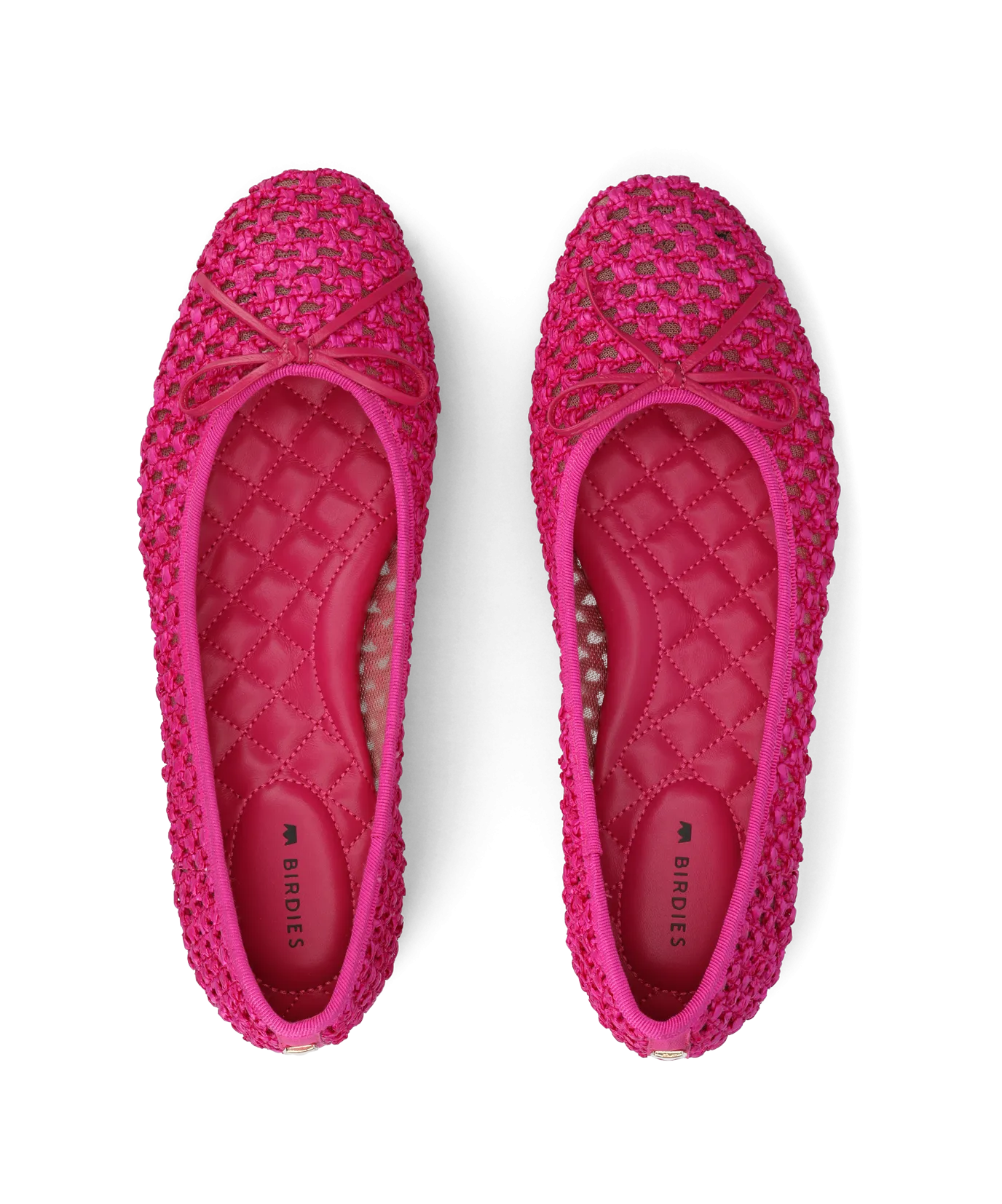 The Songbird - Hot Pink Openweave Shine Jog Knit Fresh