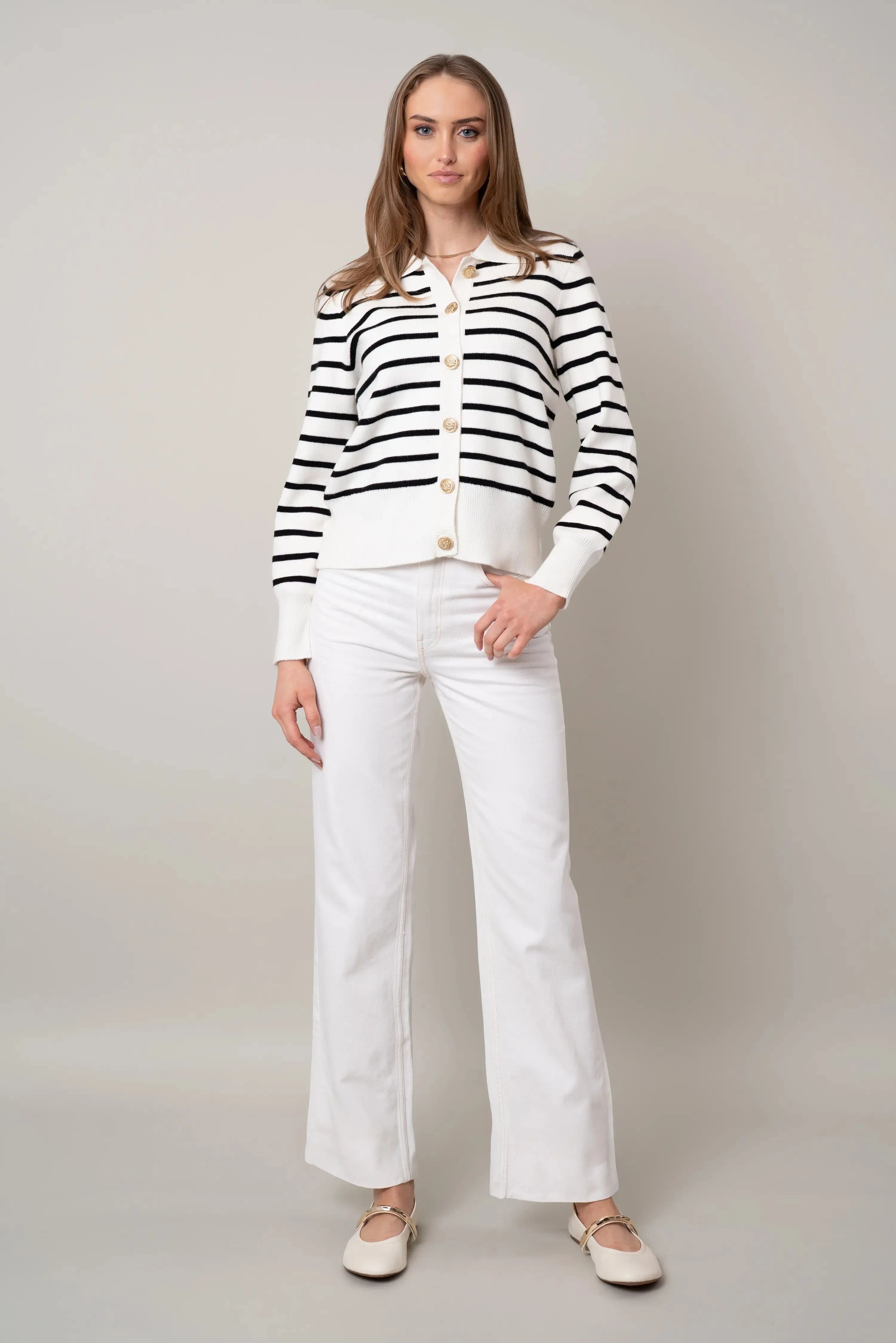 The Striped Cardigan Lean Glow