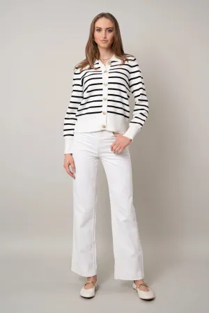 The Striped Cardigan Lean Glow