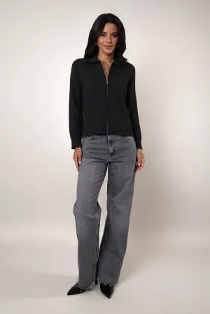 Virtual Mode FlexFitTechnology The Zip Collar Cardigan