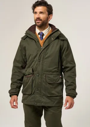 Milwood Men's Waterproof Shooting Coat In Olive - Shooting Fit All Season Versatility