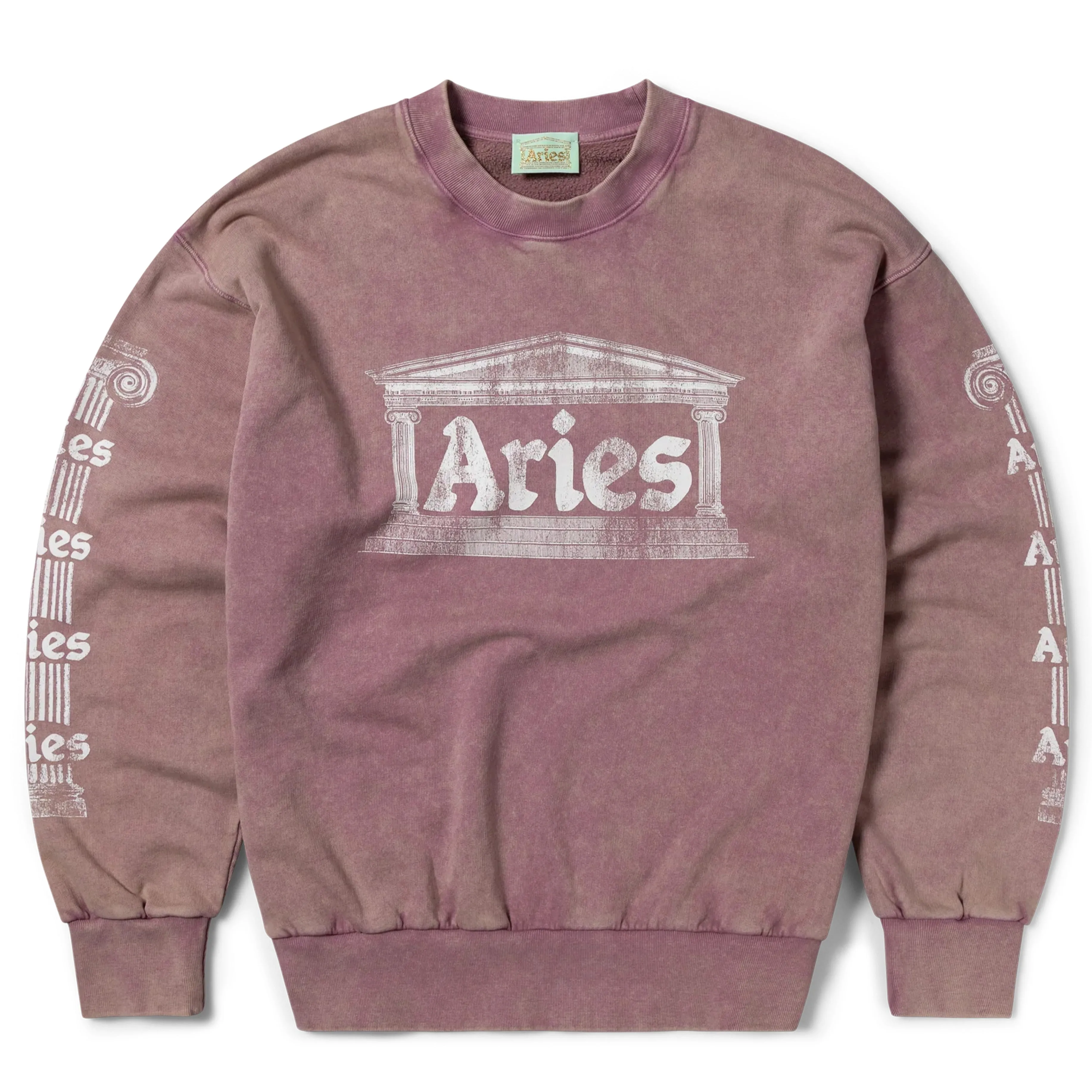 Aries Womens Aged Ancient Column Sweat Pink skiing suitable fit test
