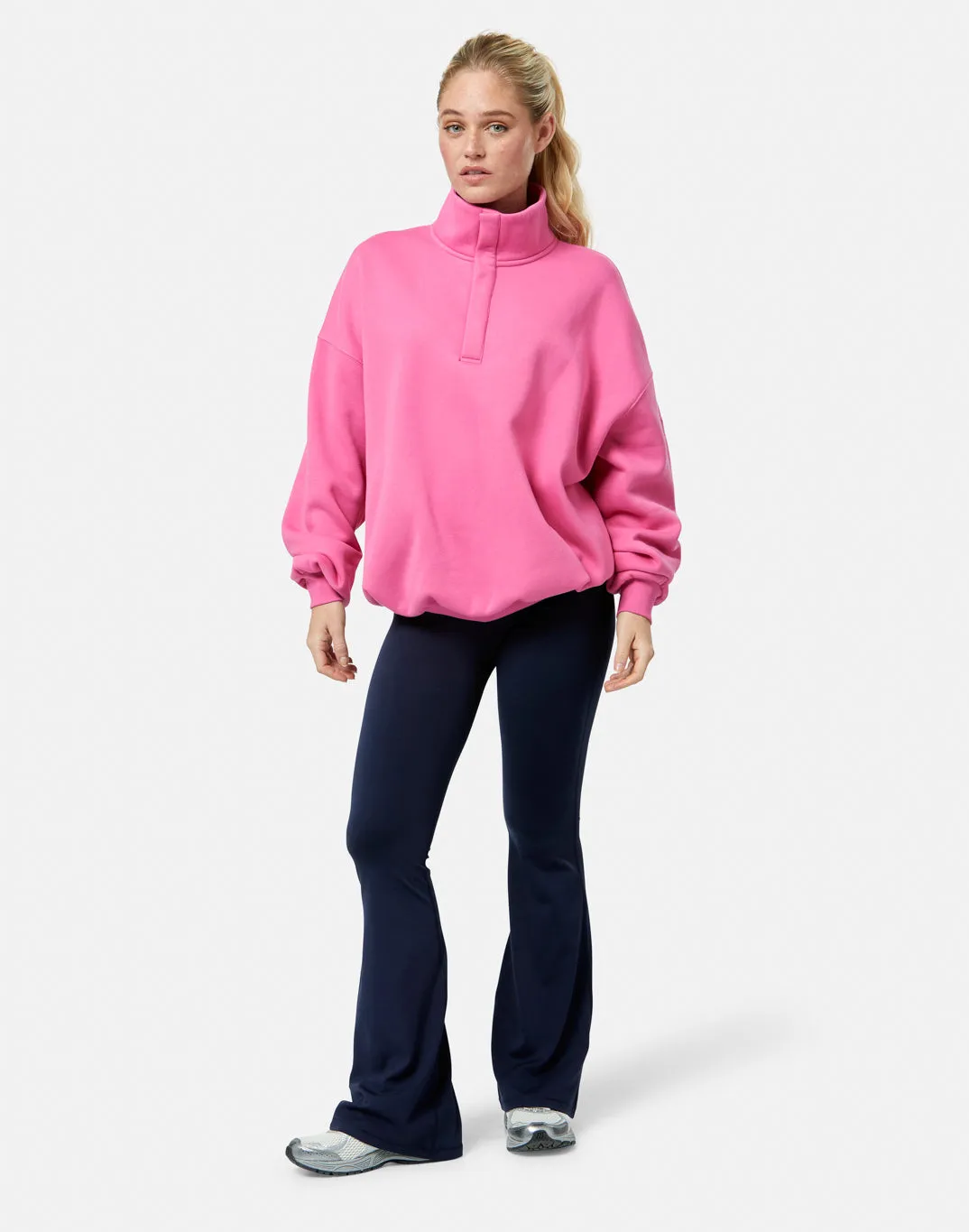 Snap Collar Sierra Sweatshirt in Sangria Sunset product rhinestone glamour