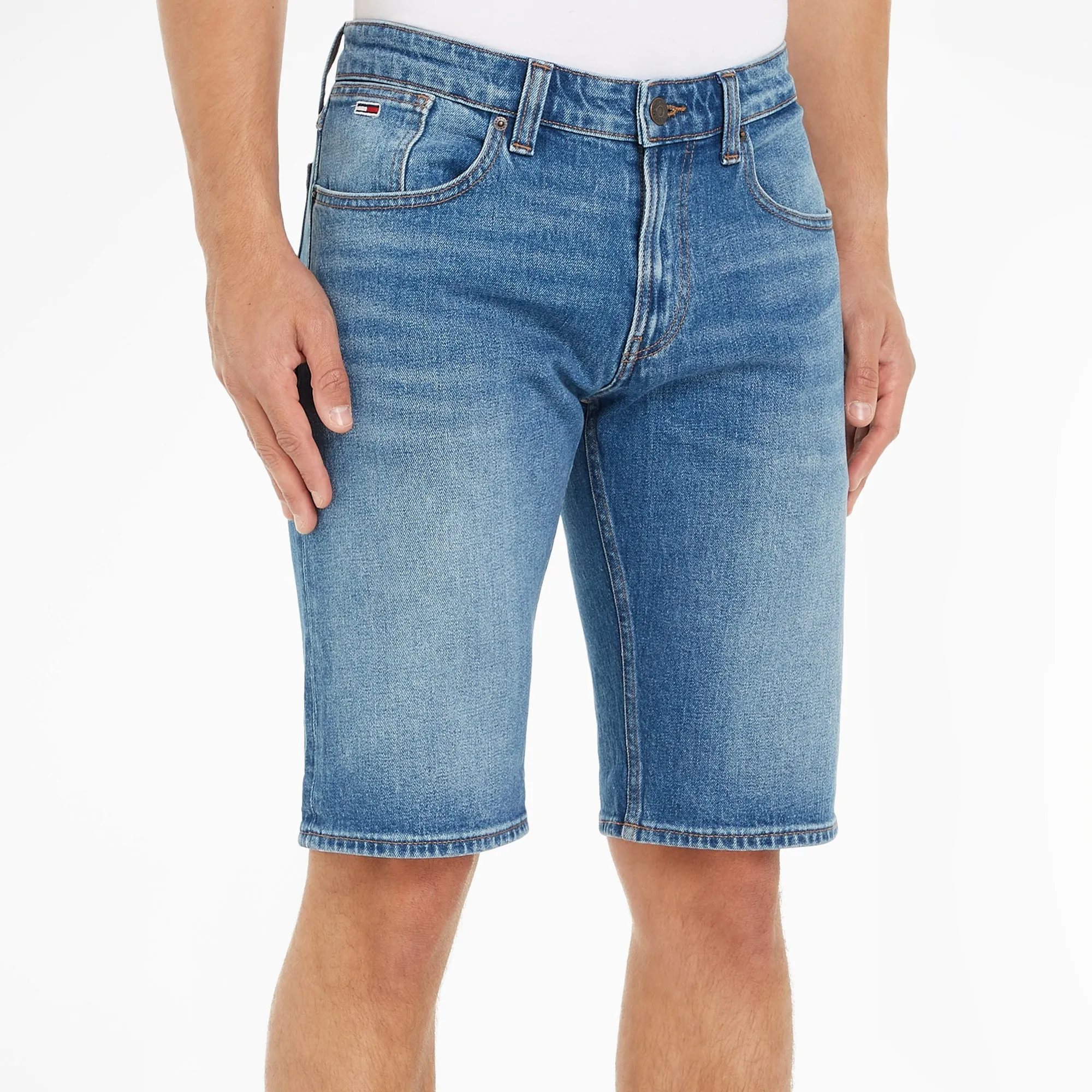 Tommy Jeans Ronnie Denim Shorts - Denim Medium Seamless construction Elastic Band