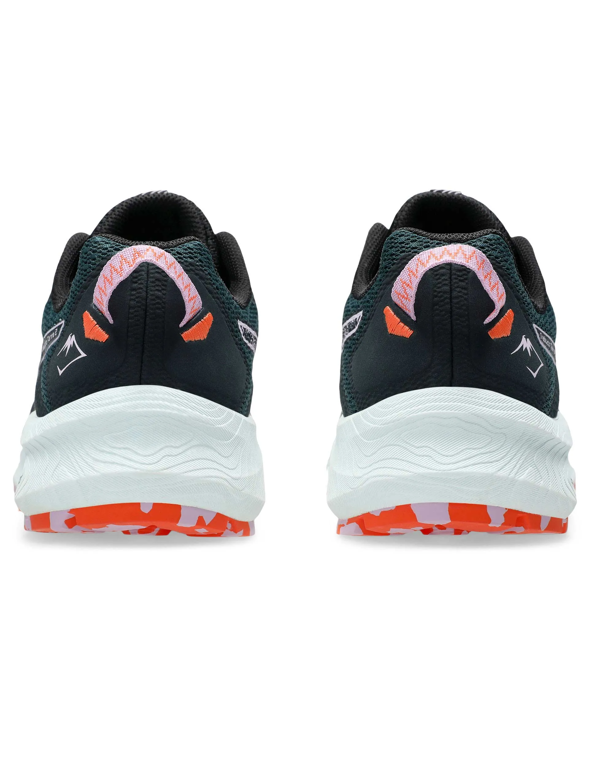 Trabuco Terra 2 - Saxon Green/Light Ube running in a kelp forest area shoes