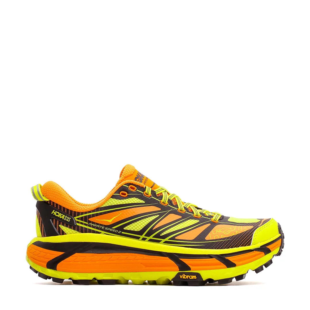 Hoka One One Men Mafate Speed 2 Electric Tangerine 1126851-ERN lateral - support - stability shoes