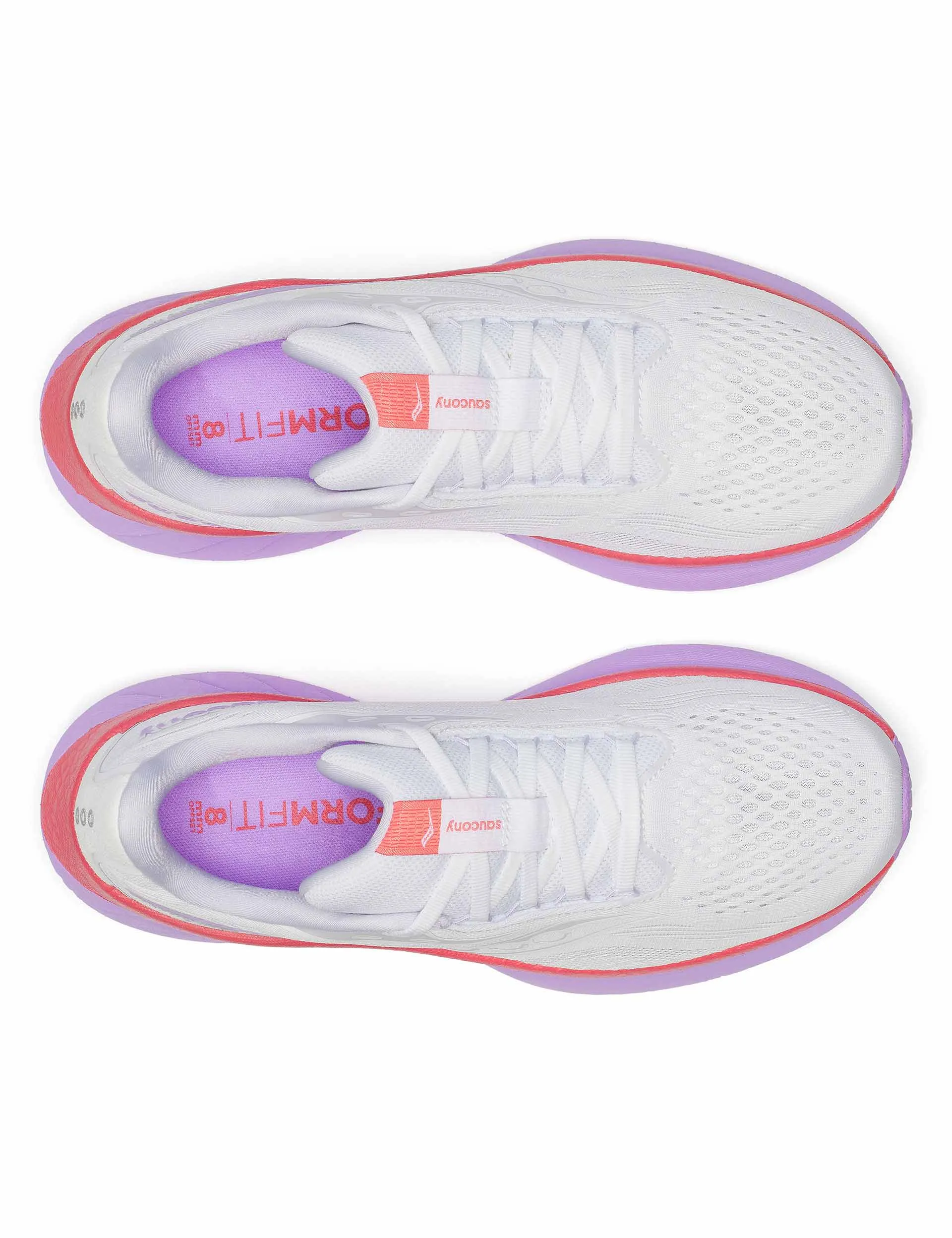 Tensile Knit Upper Ride 18 - White/Coral