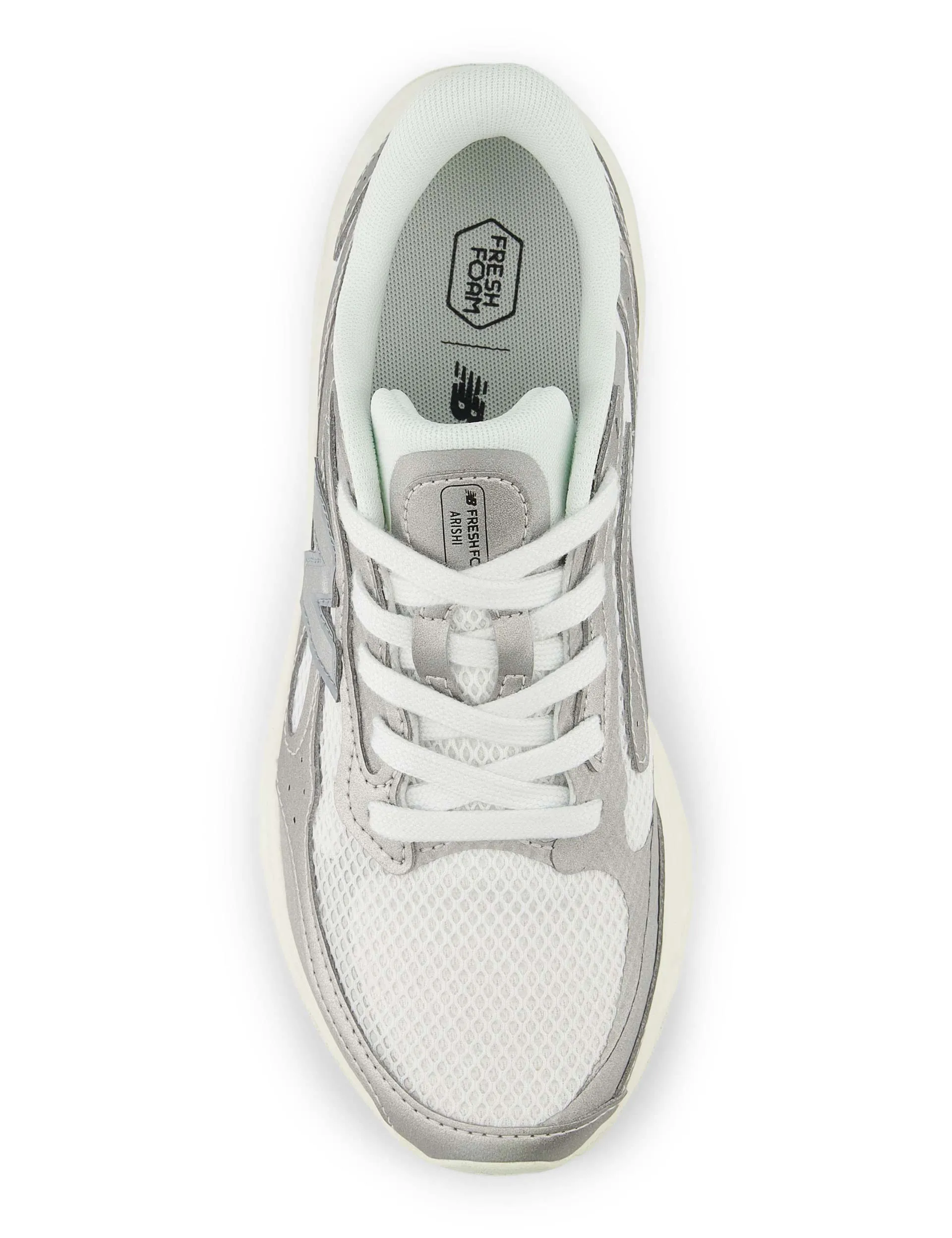 Fresh Foam Arishi v4 - Silver Metallic aerodynamic - feature shoes