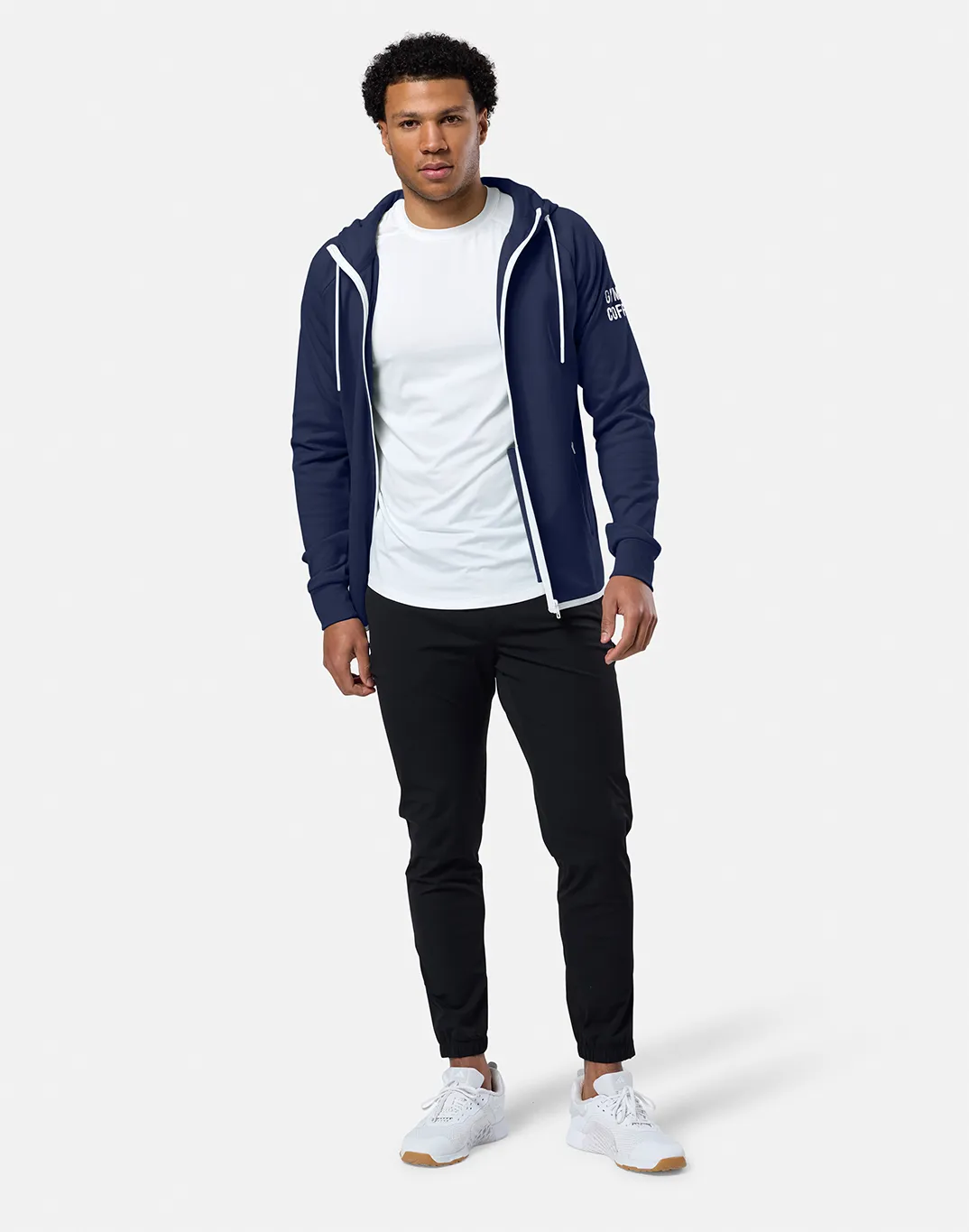 Sporty Fit Easy Layer Chill Zip Hoodie in Twilight Navy