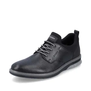 Mens Rieker Dustin in Black/Black/Black Pure Steps Lift Step