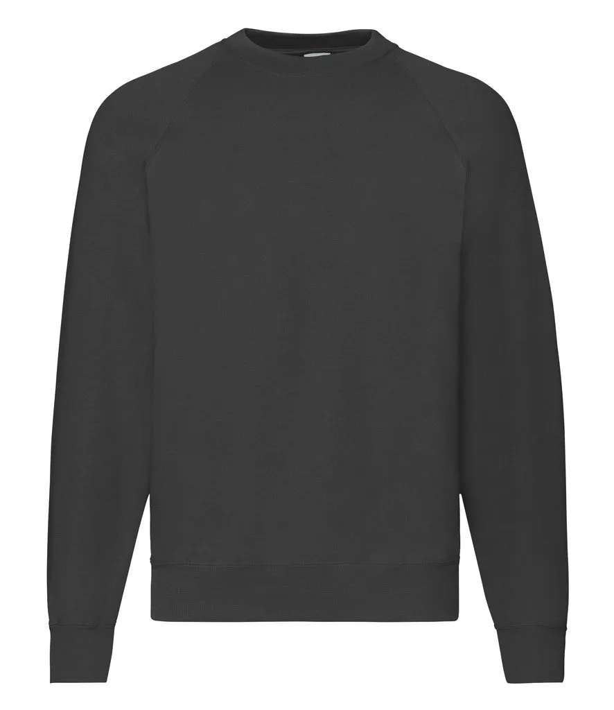 Fashionable Layer Street Active Raglan Sweatshirt | BLACK