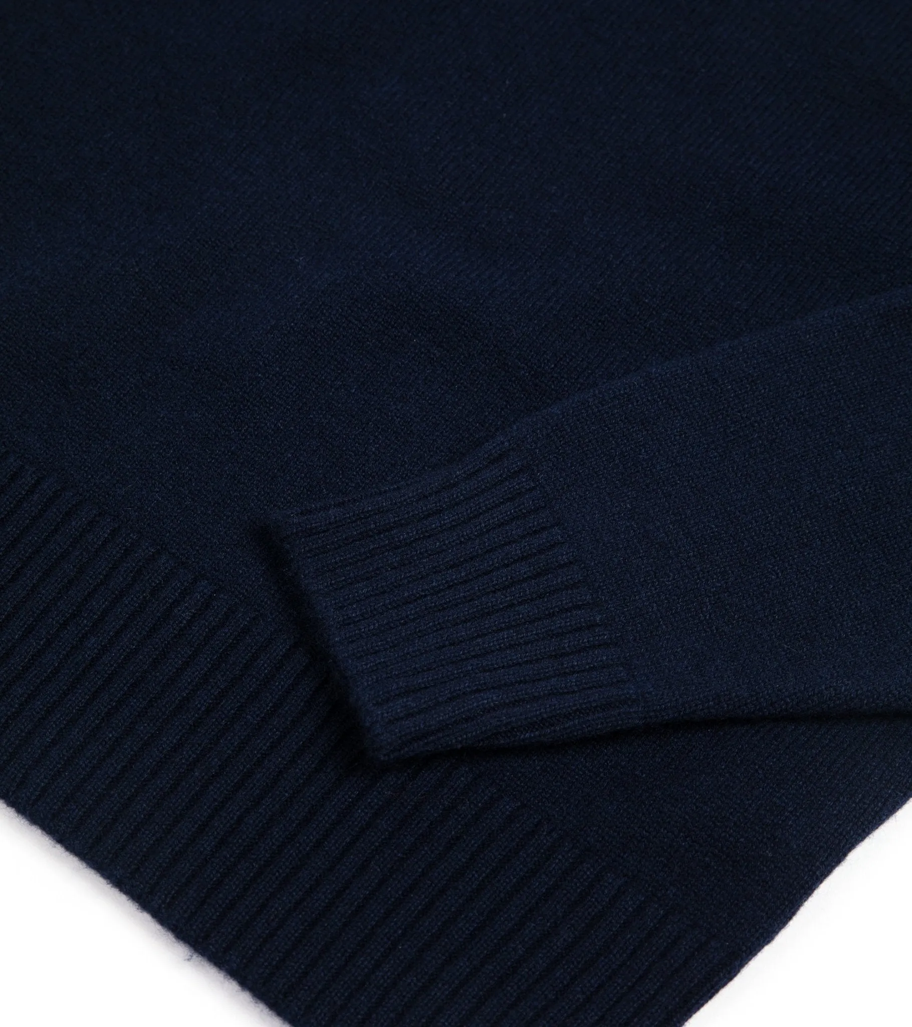 CompactFold ButterSoftKnit Trunk Dover Cashmere Crew Neck Sweater: Navy