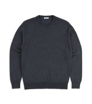 Multi-Purpose Wear Trunk Harley Merino Crew Neck Sweater: Dark Grey