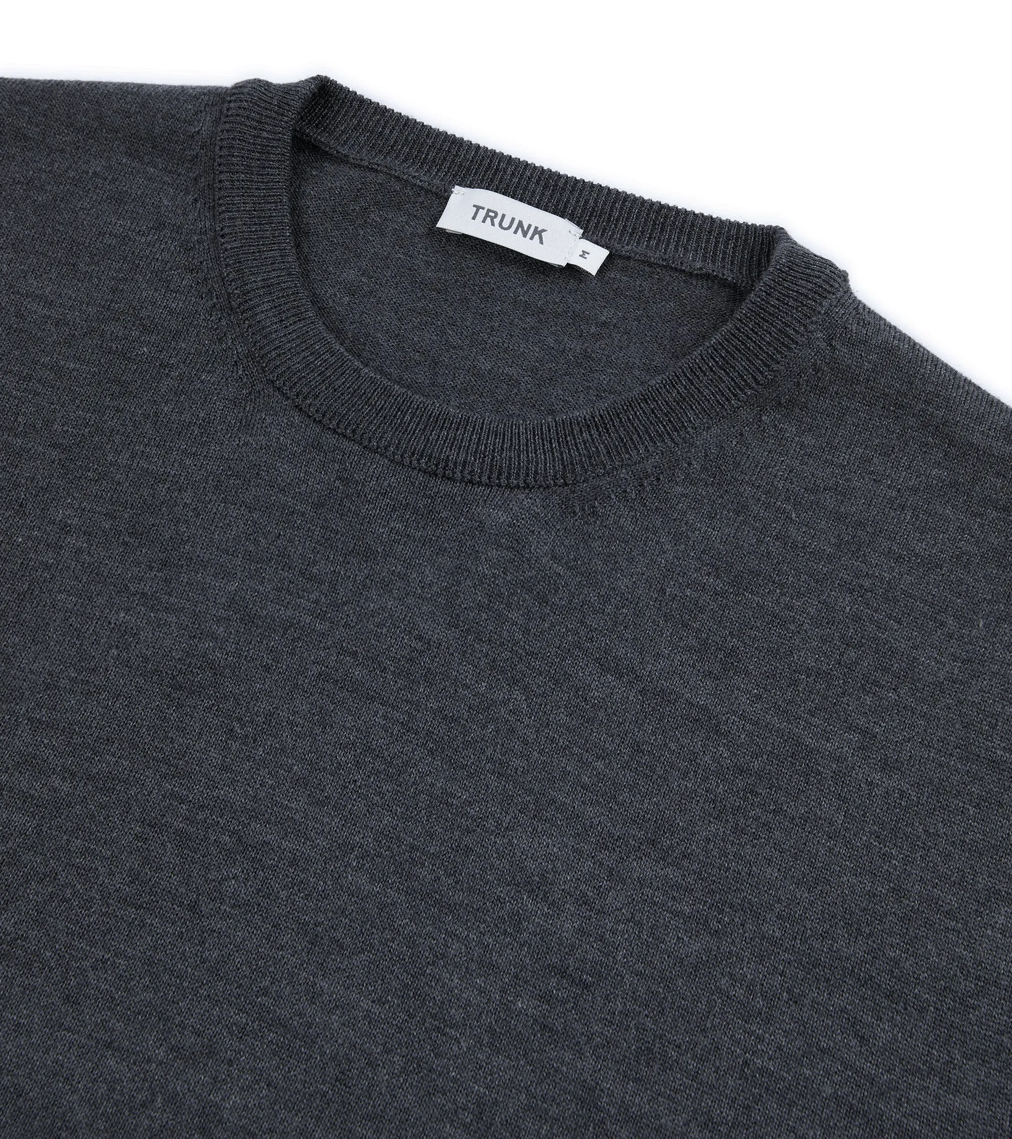 OdorControlTech Trunk Harley Merino Crew Neck Sweater: Dark Grey