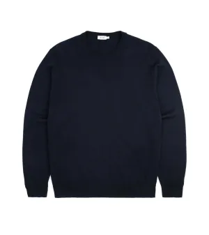 Trunk Harley Merino Crew Neck Sweater: Navy Green Fit Relax Vibe