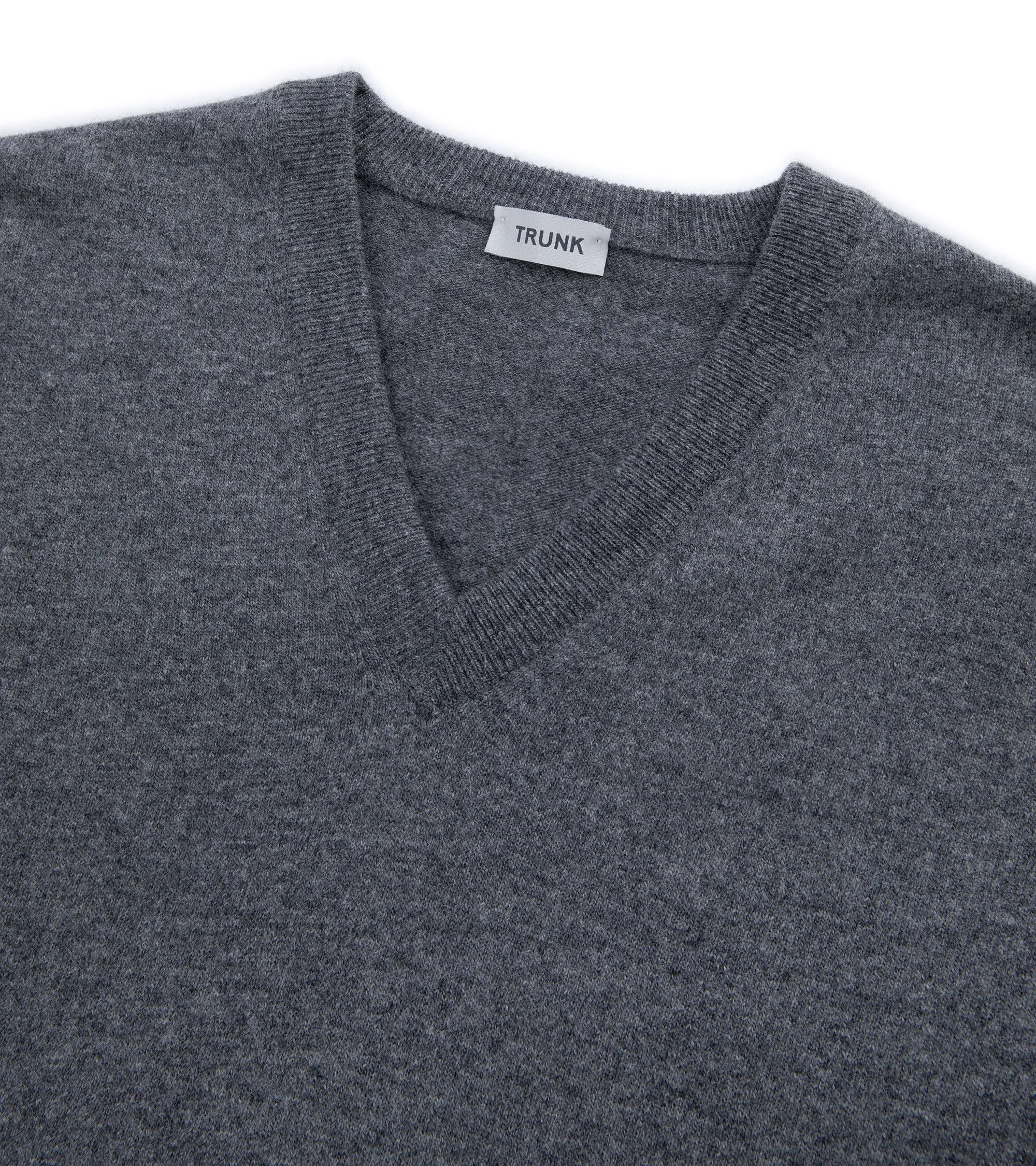 Trunk Walden Geelong V Neck Sweater: Grey Teacher Chic