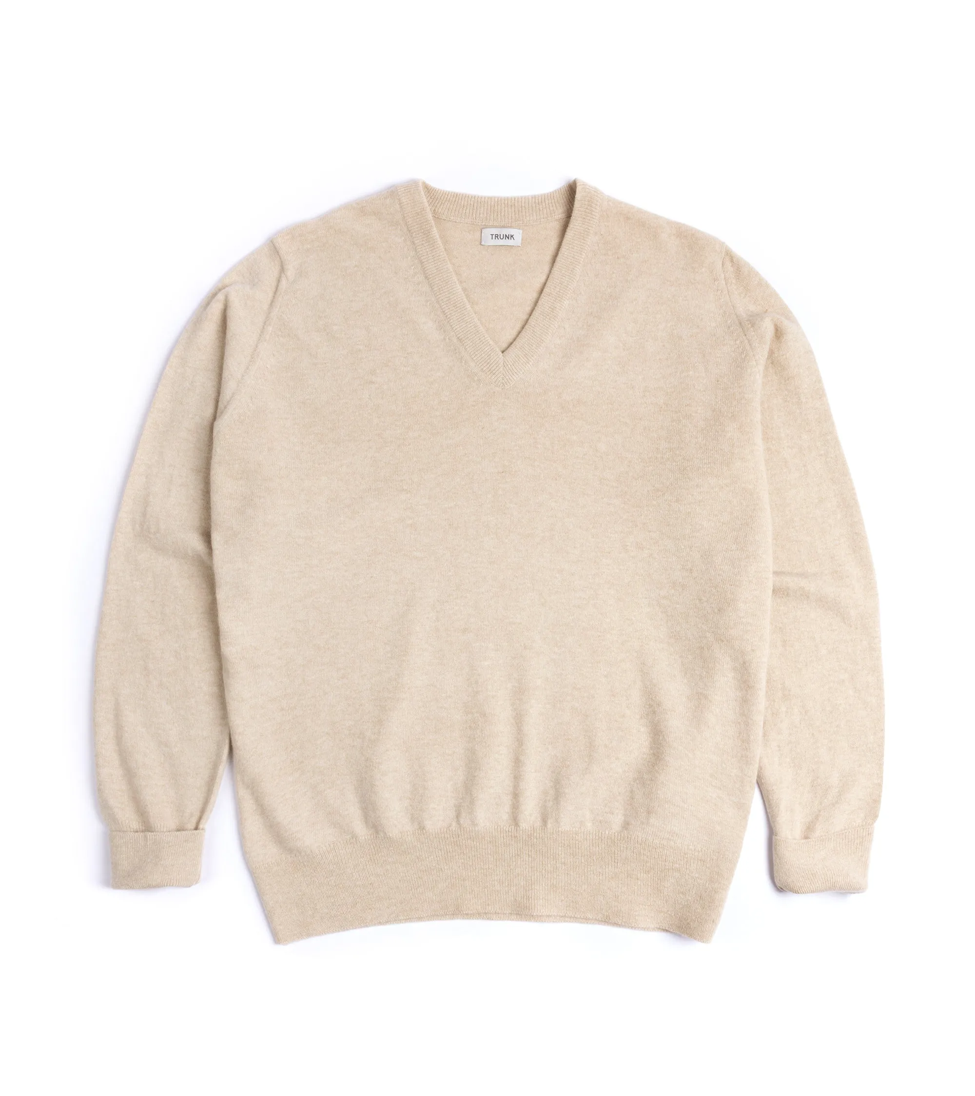 Trunk Walden Geelong V Neck Sweater: Oatmeal Translucent Soul Zen Glow