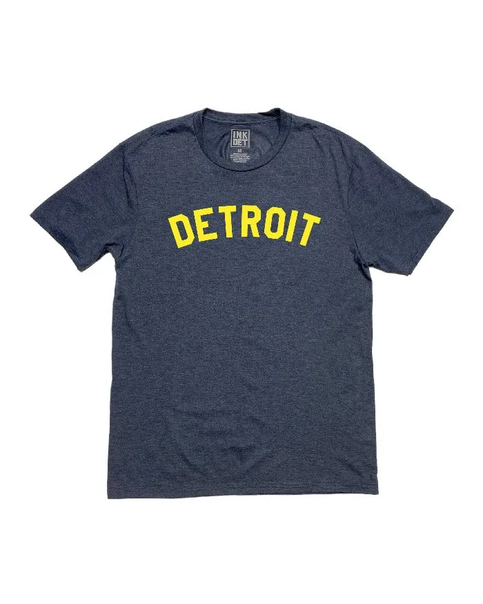 Ink Detroit - Classic Tri Blend T-Shirt - Maize & Blue Sporty essentials Premium Cotton