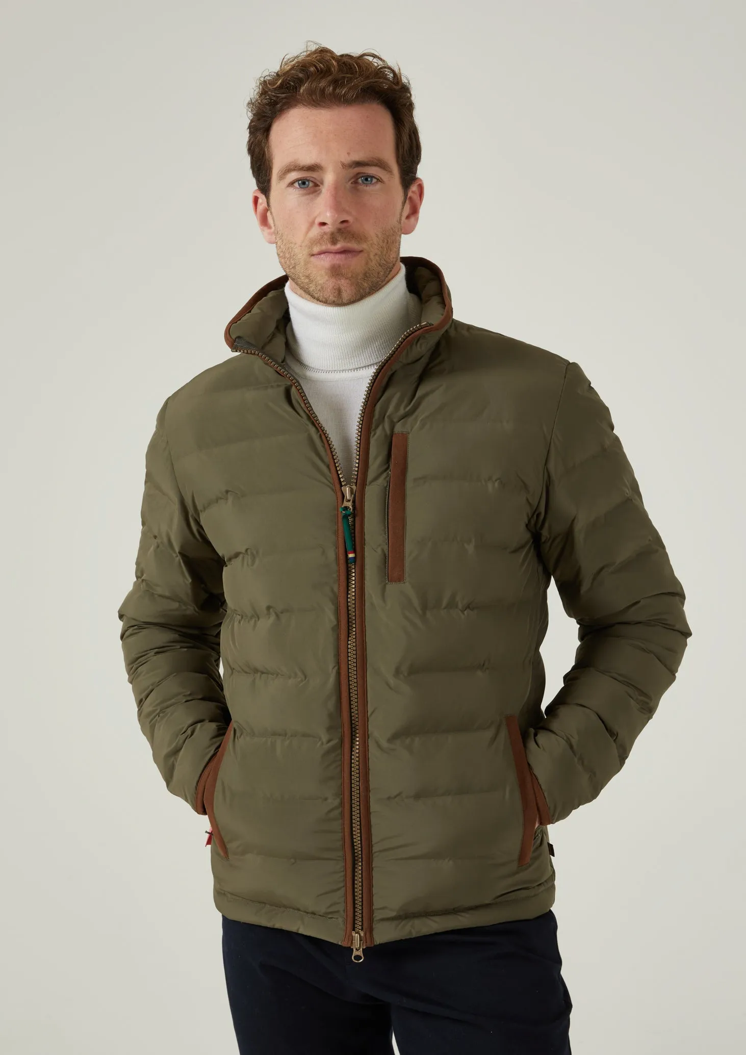 Water resistant coating NonIrritatingSeams Calsall Men's Jacket In Olive