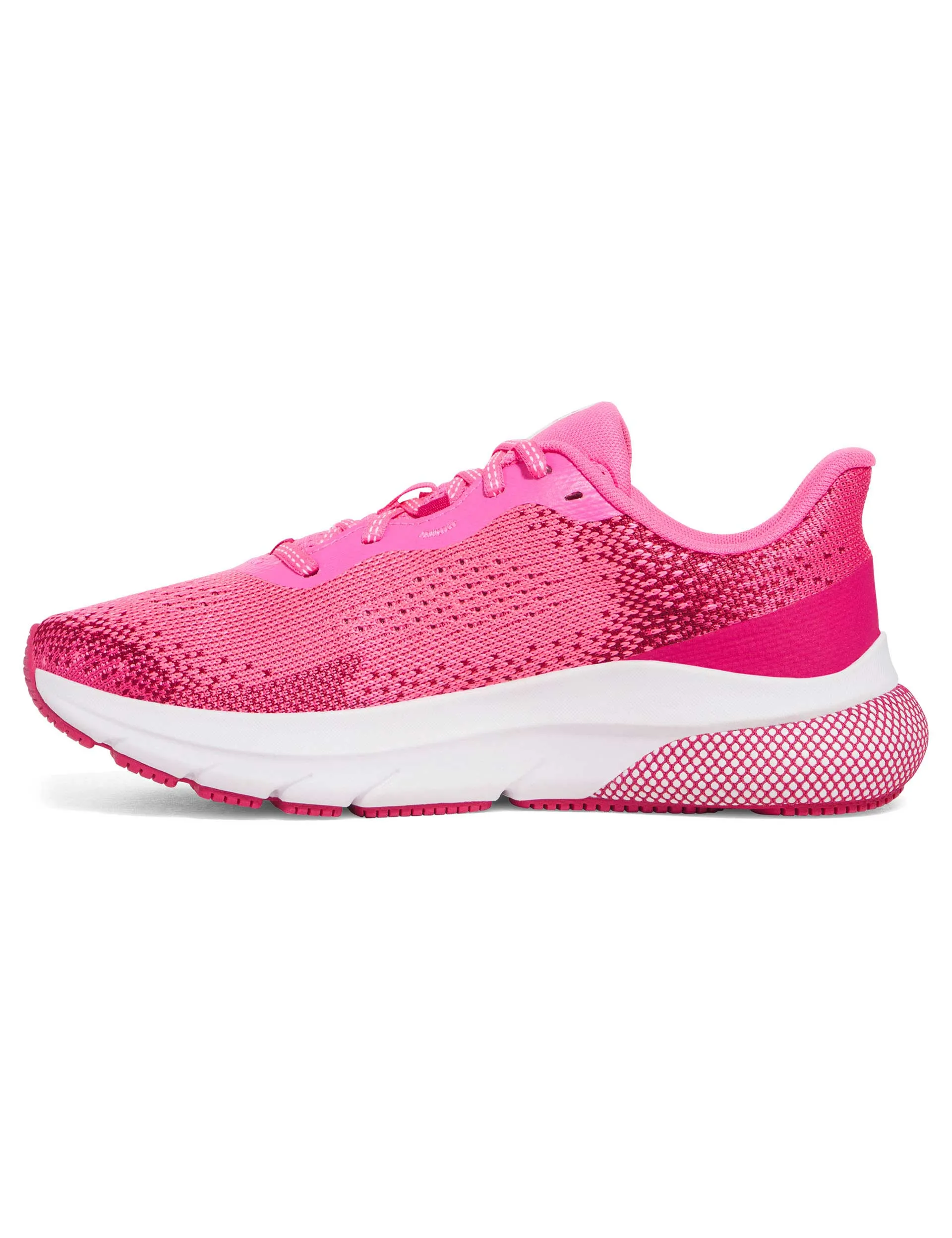 UA HOVR Turbulence 2 Running Shoes - Aero Pink/Shaded Fuchsia/White Breathable mesh design Rebound Enhancing Geometry