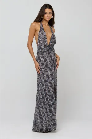 Chelsea Dress in Tide Smooth Design Sheer Element