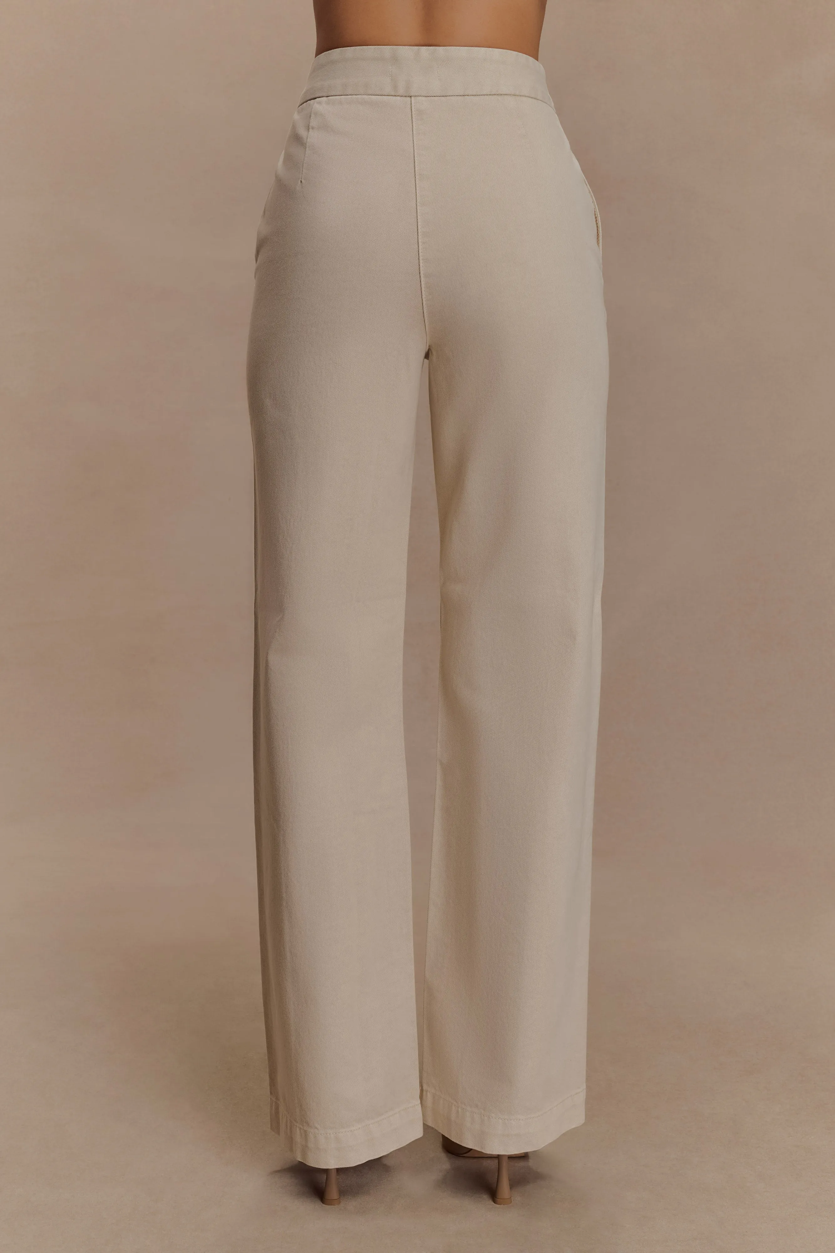 Rayne Wide Leg Denim Jeans - Stone Wash Stretch Enhanced Mobility