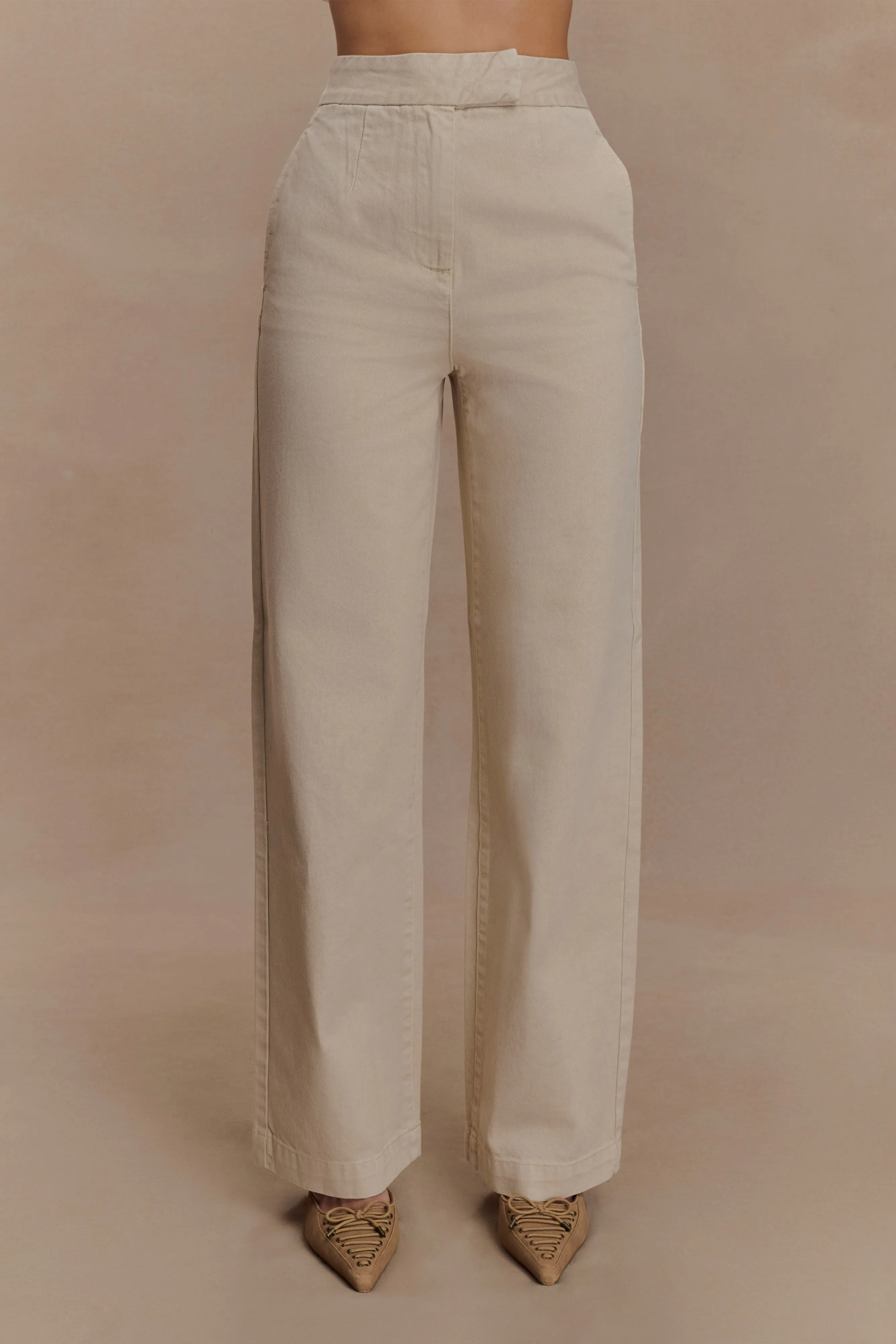 Non Toxic Textile Certified Festival Outfit Date Night Professional Wear Rayne Wide Leg Denim Jeans - Stone Wash