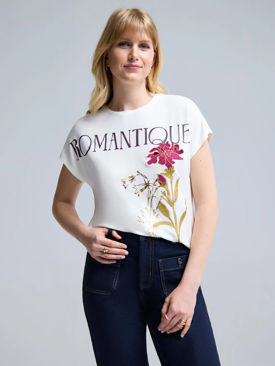 Essential Style Wear Versatile Fit "Romantique" Graphic T-Shirt