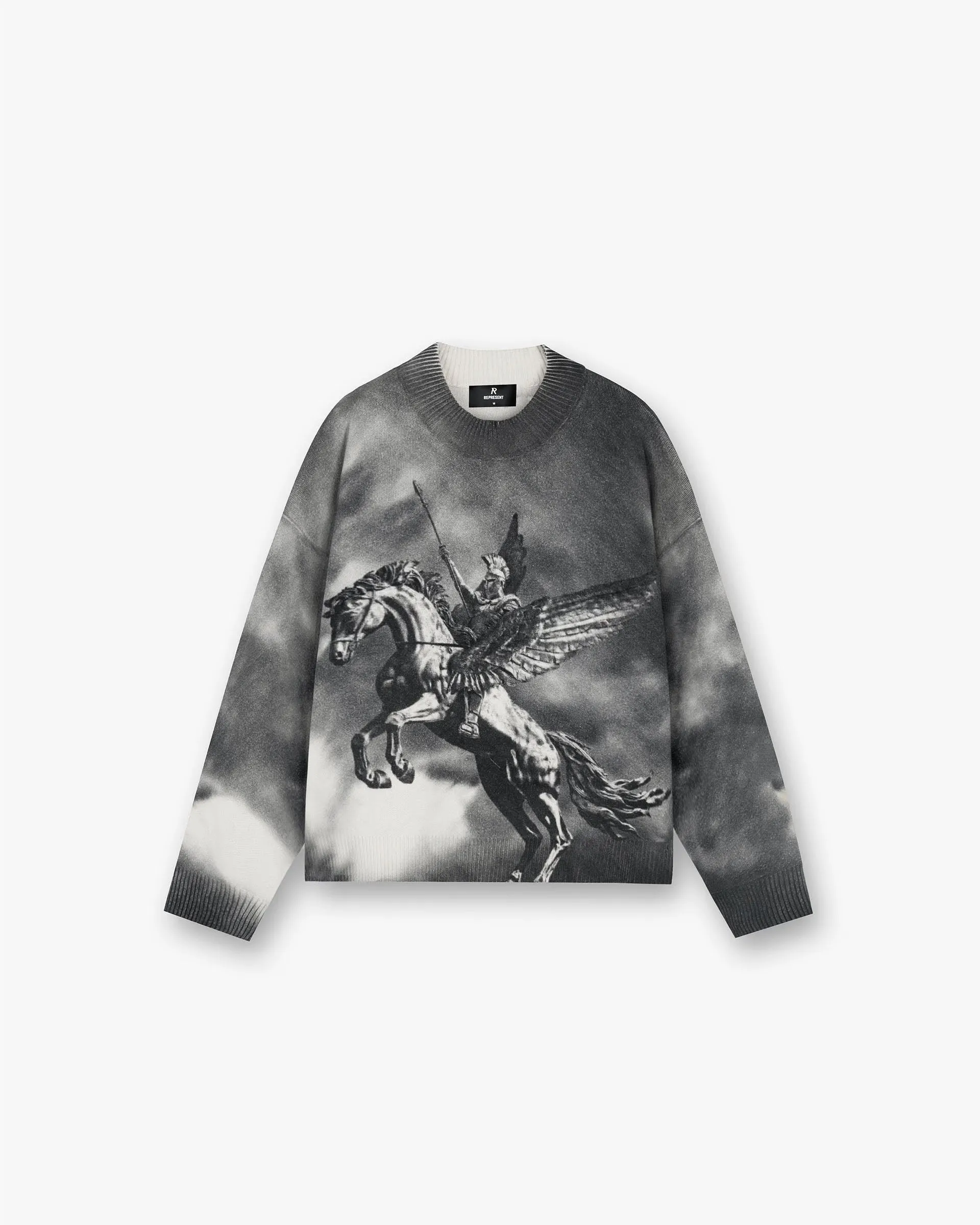 Mascot Knit Sweater - Multi Casual Fashion AntiOdor Fabric