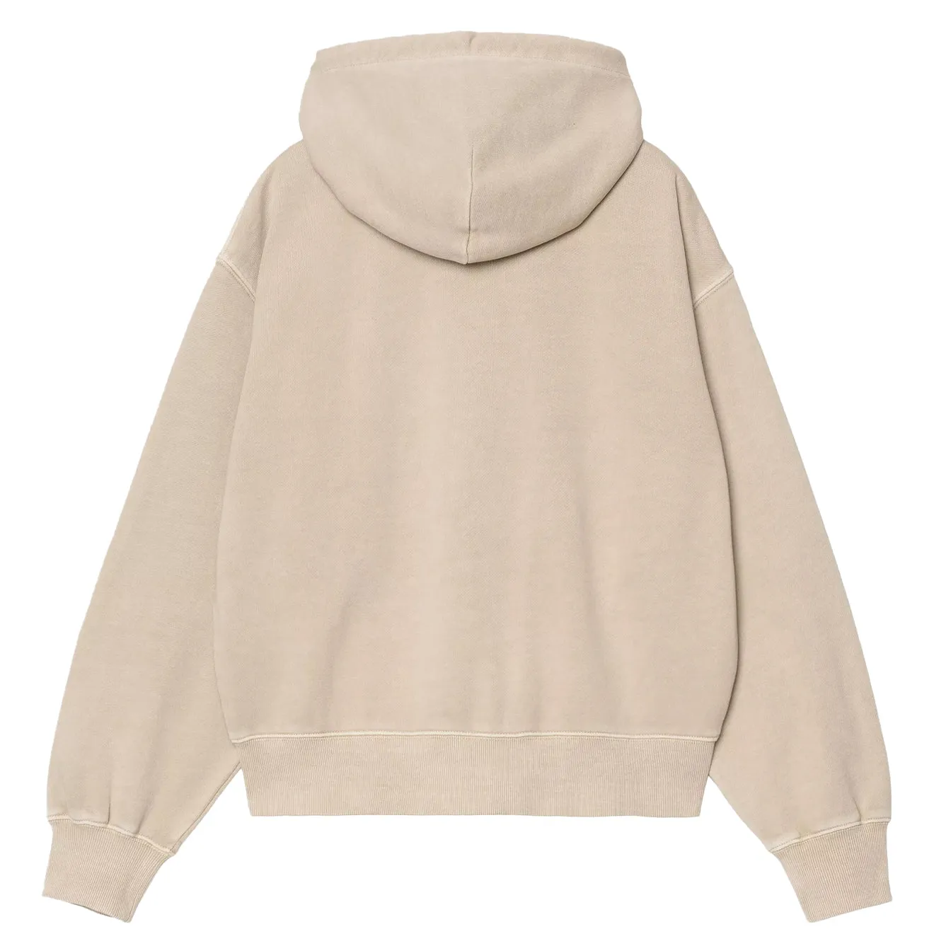 anti pill coating team wear Carhartt WIP Womens Hooded Nelson Jacket Fleur De Sel Garment Dyed