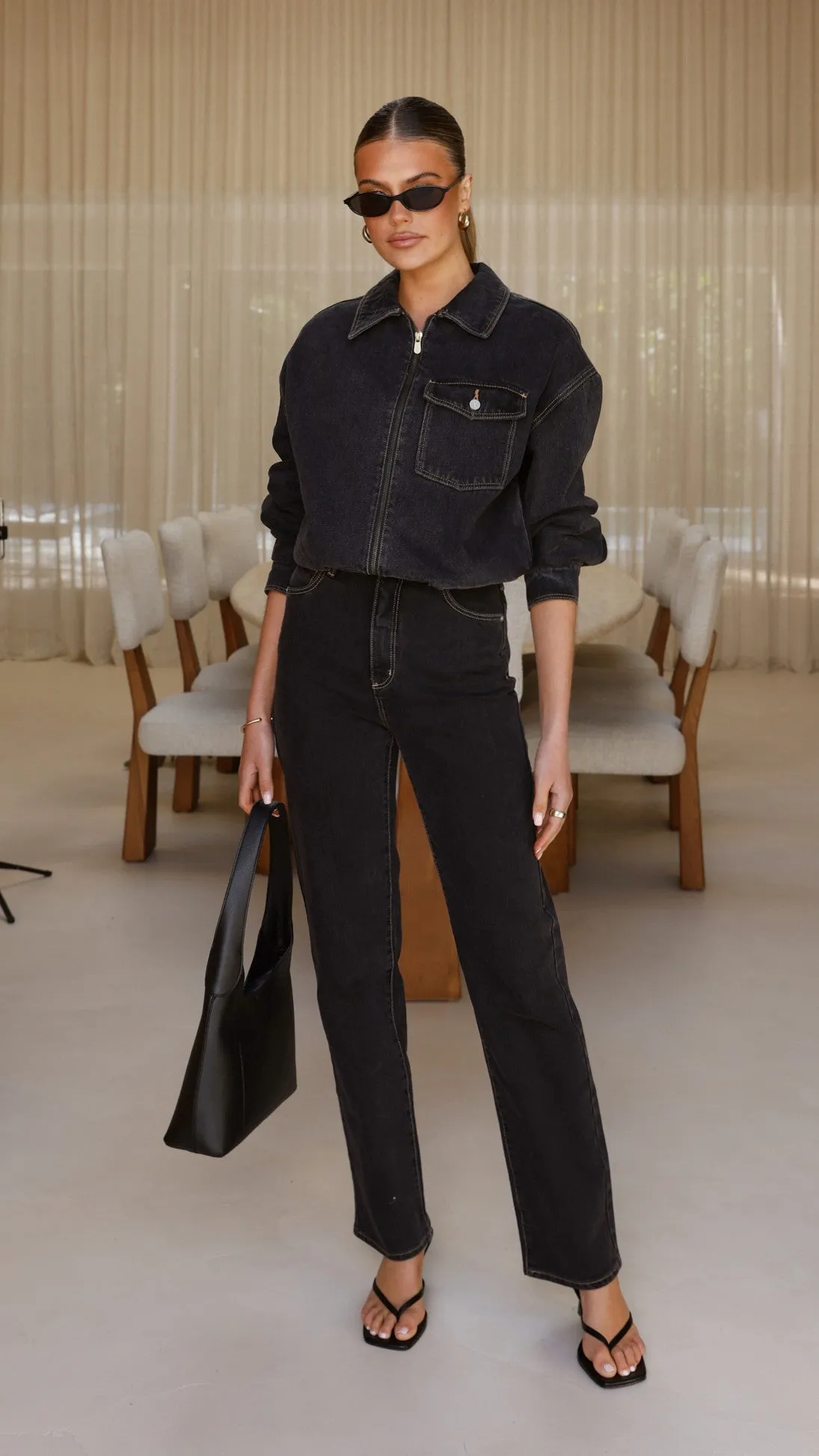 Abrand 94 High Straight Jean - Cara Flex Knit Waist Panel