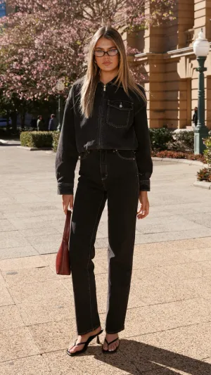 Abrand 94 High Straight Jean - Cara Subtle Look